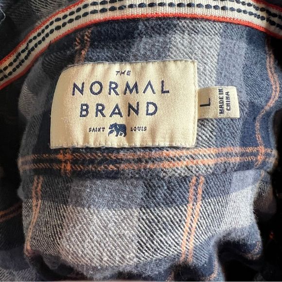 The Normal Brand Stephen Button Down Shirt Sz L - Picture 5 of 6